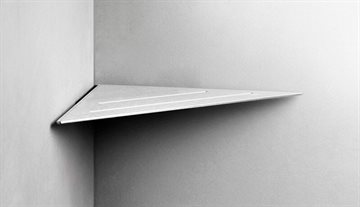 Unidrain ReFrame hjørnehylde - Børstet stål